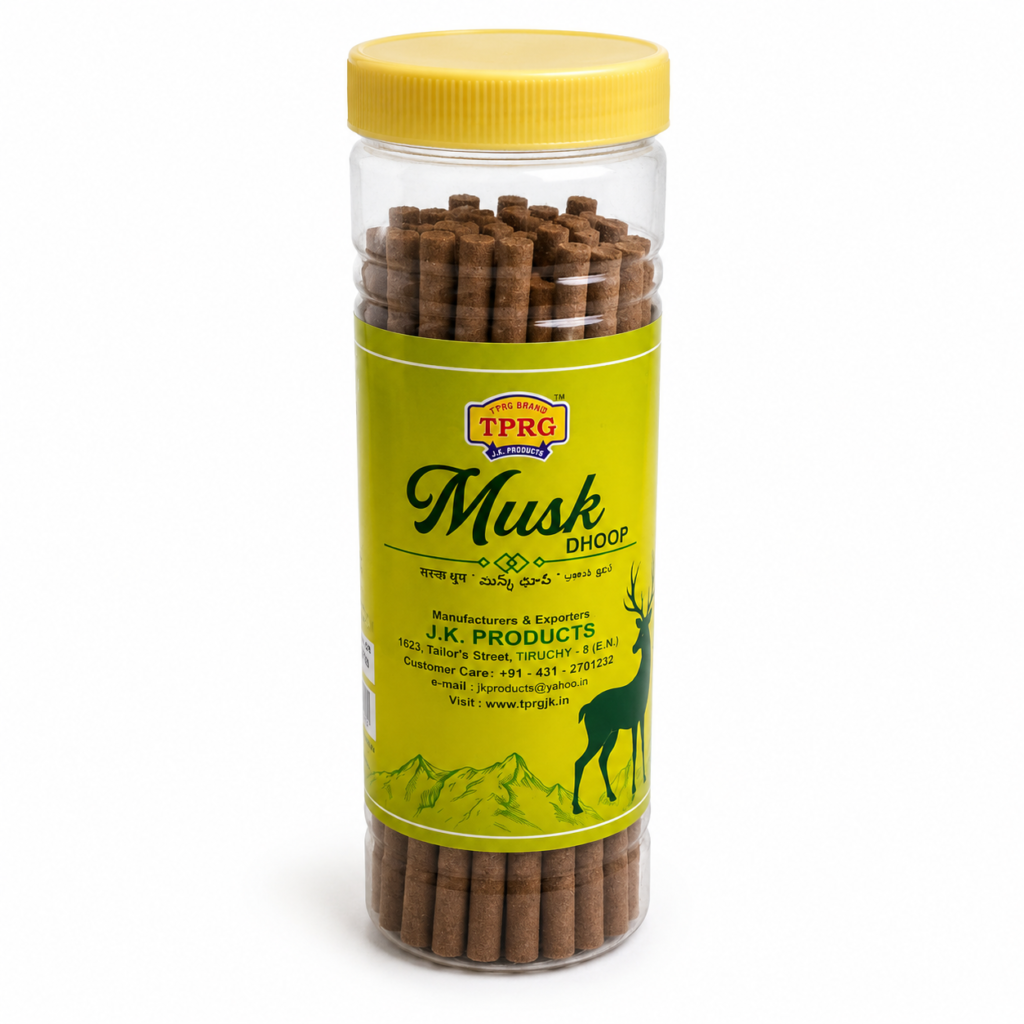 TPRG Musk Dhoop Sticks Incense Sticks [200g] – Long-Lasting Aromatic Dhoop for Pooja & Spiritual Ambience