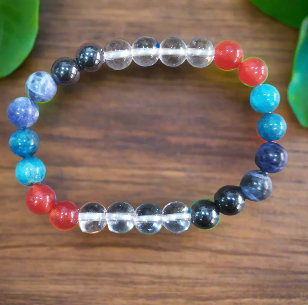 Weight Loss Support Bracelet [8mm] [Certified] – Crystal Bracelet for Motivation, Balance & Healthy Lifestyle