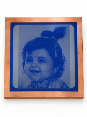 Krishna Face Kolam Stencil [10 x 10 Inches] – Divine Rangoli Design for Pooja & Festive Decoration