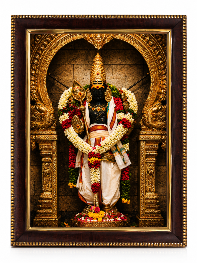 Siruvapuri Murugar Photo Frame With Glitter Matt Finish [A4 Size]