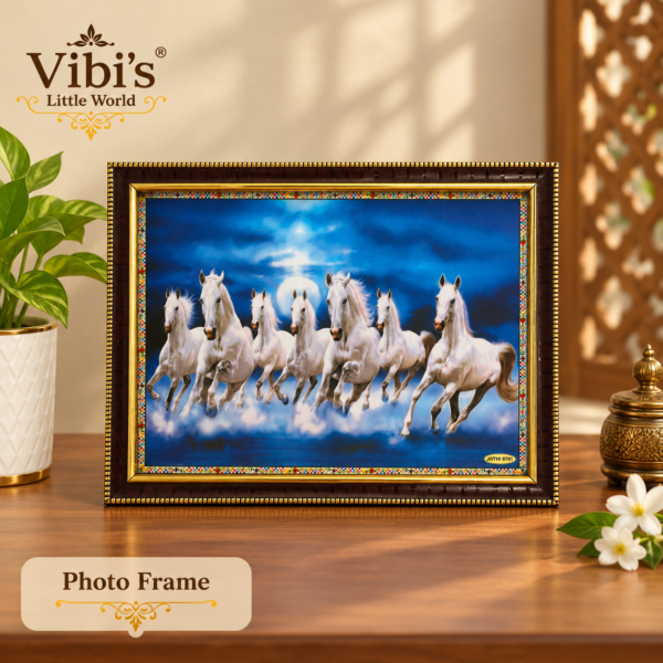 7 Horses Vasthu Photo Frame [A4 Size]