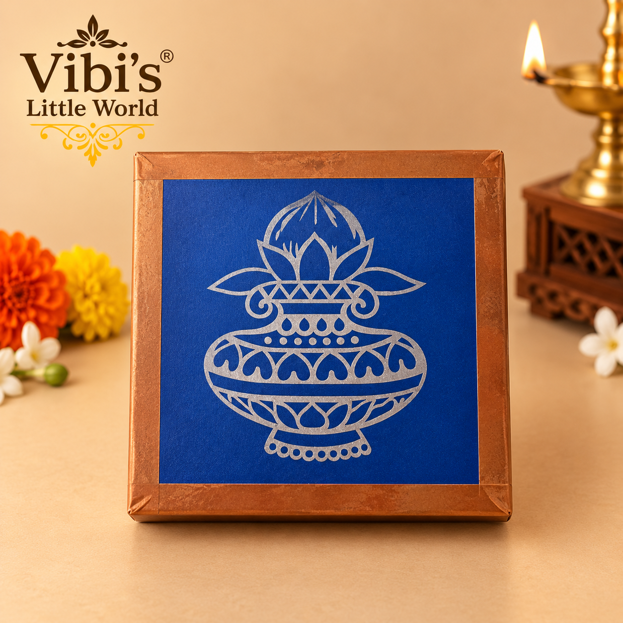 Kalasam Rangoli Wooden Stencil (5x5)