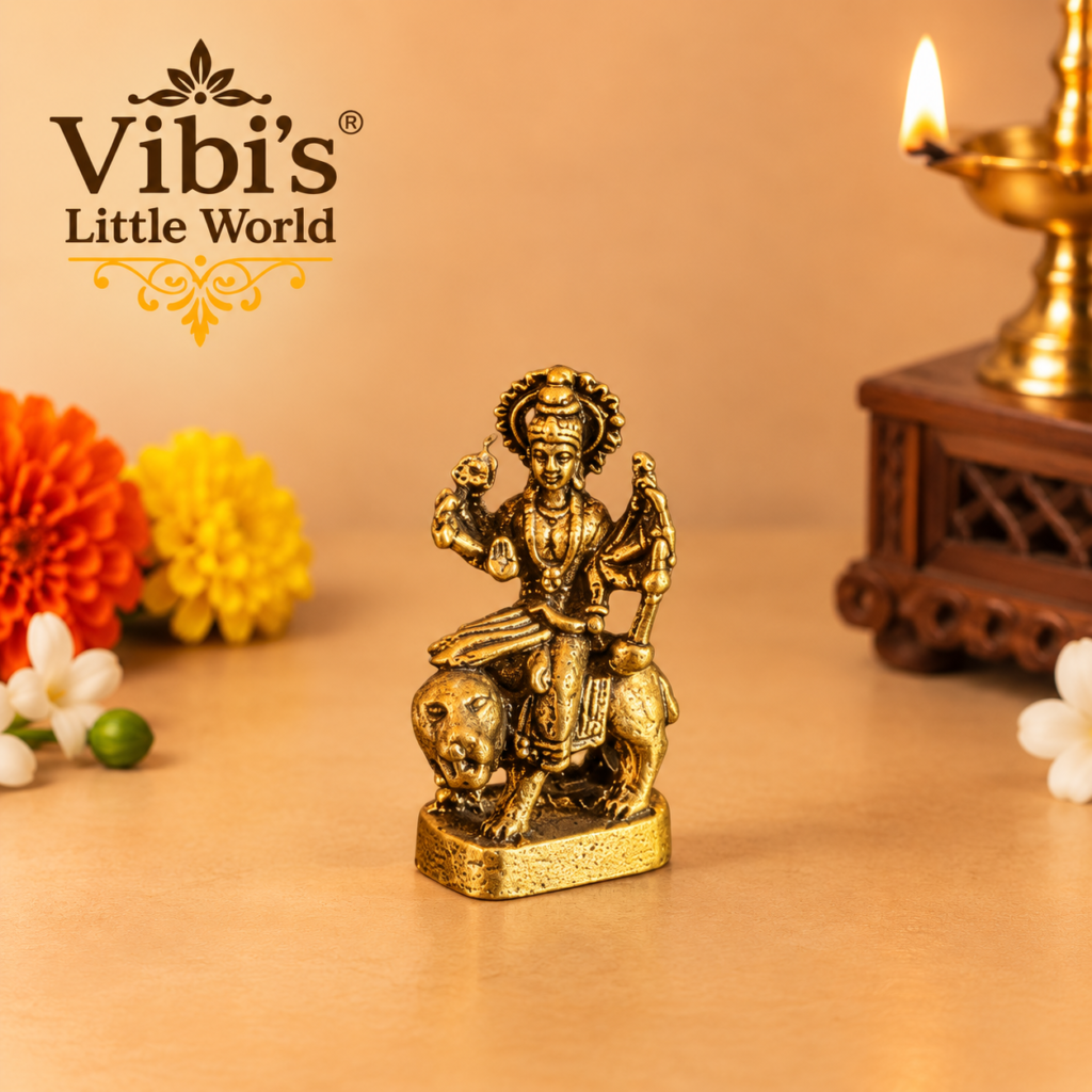 Durga Devi Idol (Brass)1.5 inch