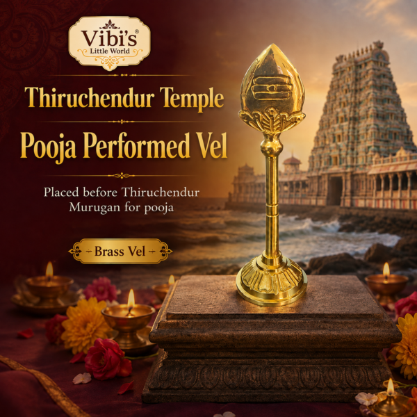 Thiruchendur Vel With Plate [Brass] [Pooja Performed in Thiruchendur Sannidhi]